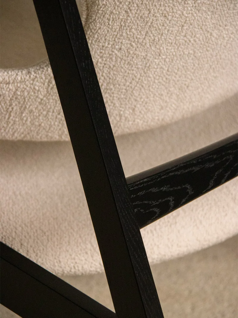 Knitting Lounge Chair by Audo Copenhagen in Black Oak – interior photo 4 of 10