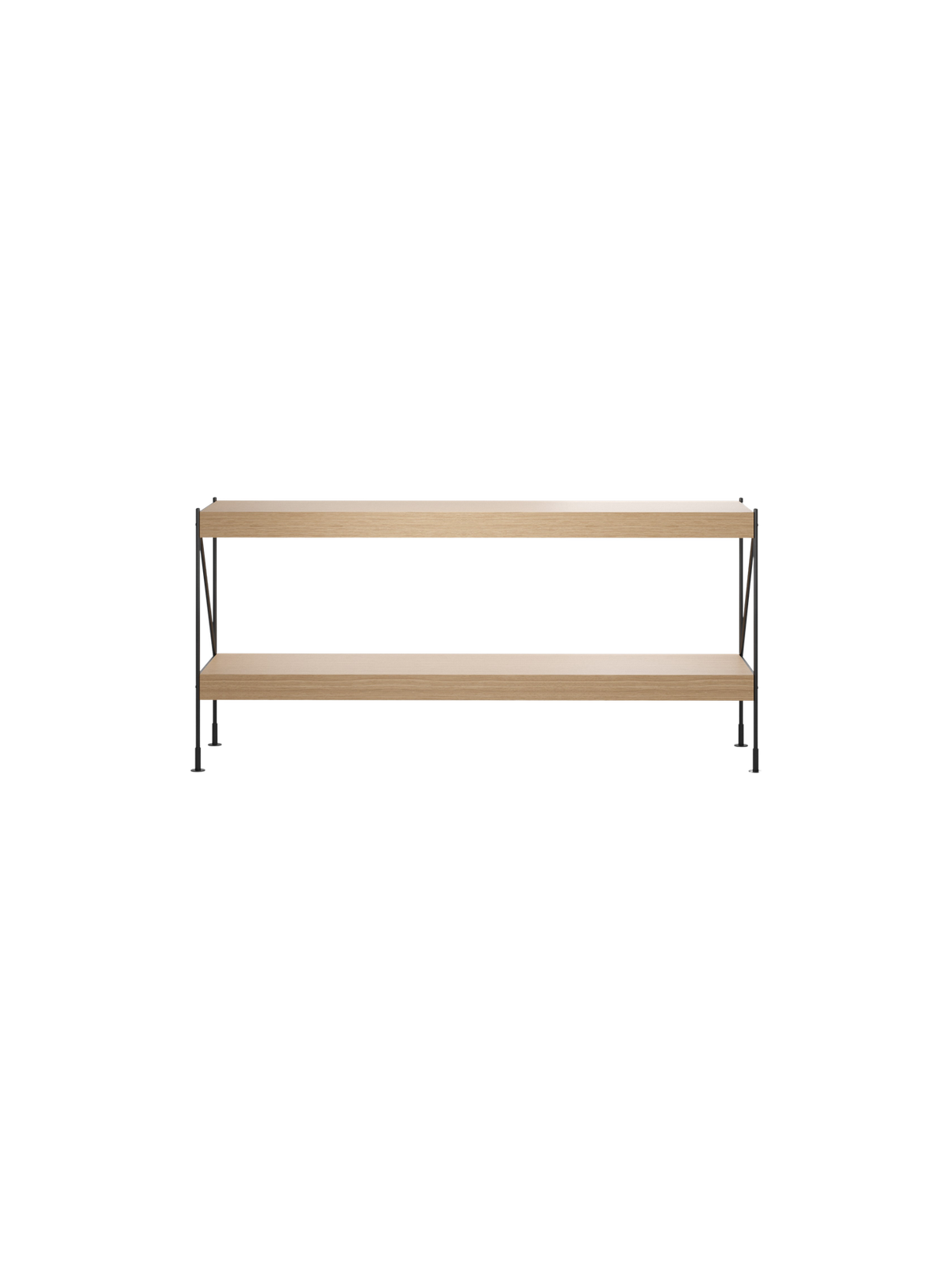 Zet Storage System by Audo Copenhagen in H70, Black, Natural Oak – product photo