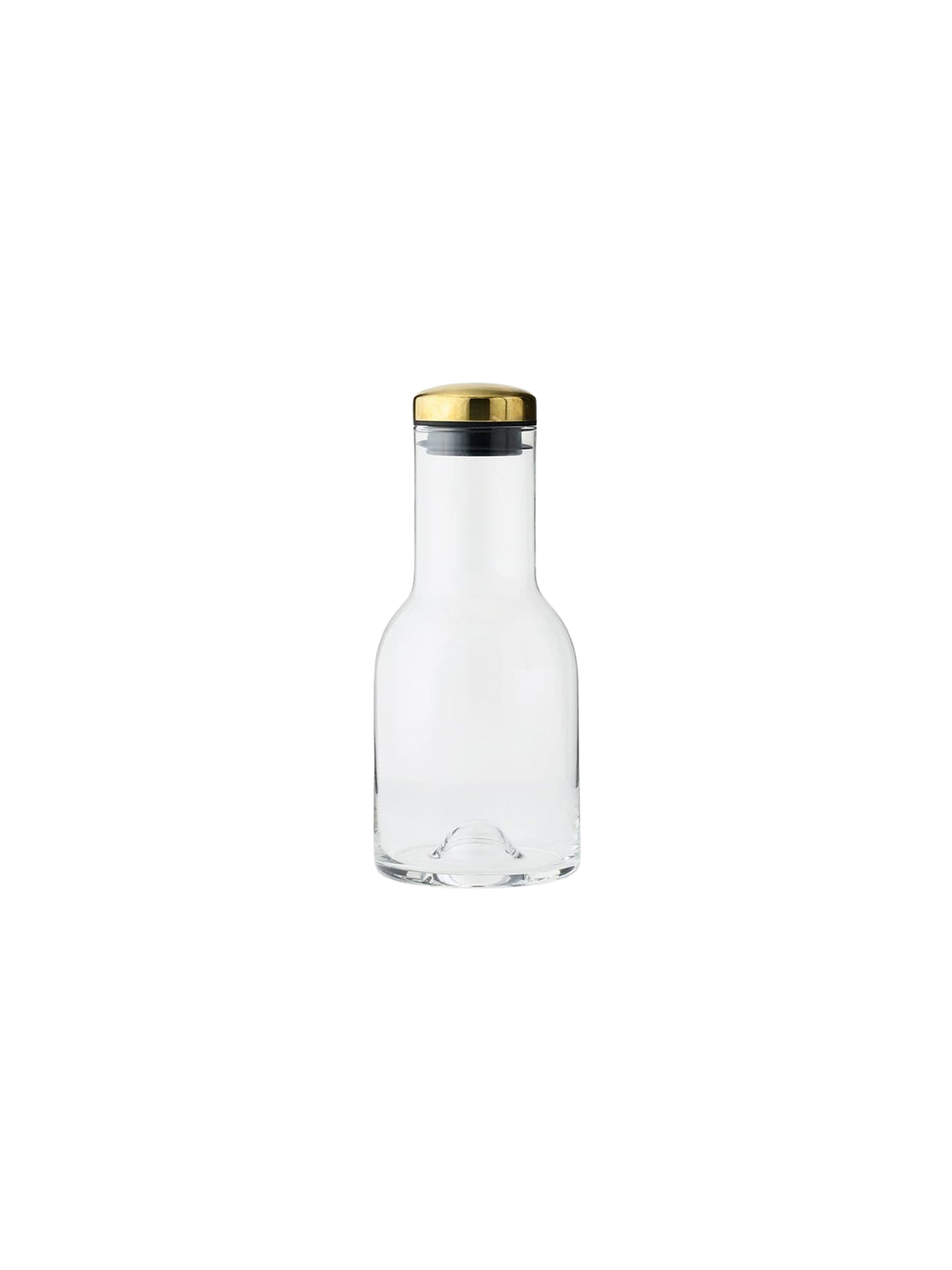 Water Bottle, 0,5 L von Audo Copenhagen in Glass Clear, Brass – Produktfoto