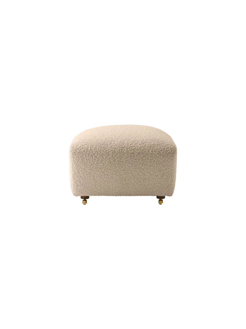 The Tired Man Ottoman by Audo Copenhagen in Natural Oak, Logan Flint, Textile – product photo 14 of 15