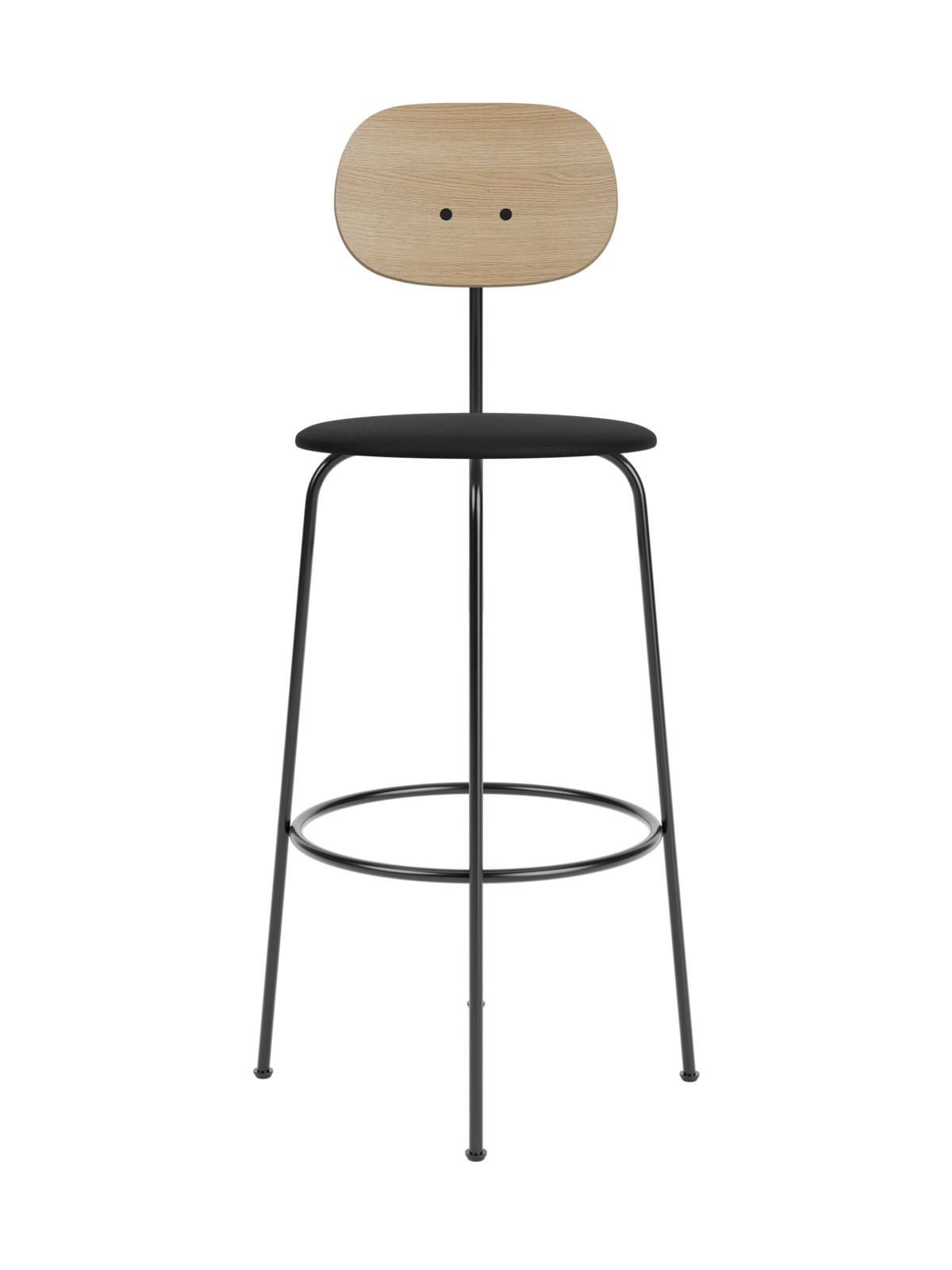 Afteroom Bar Chair Plus by Audo Copenhagen in Natural Oak, Sierra 1001, Seat Upholstered – product photo