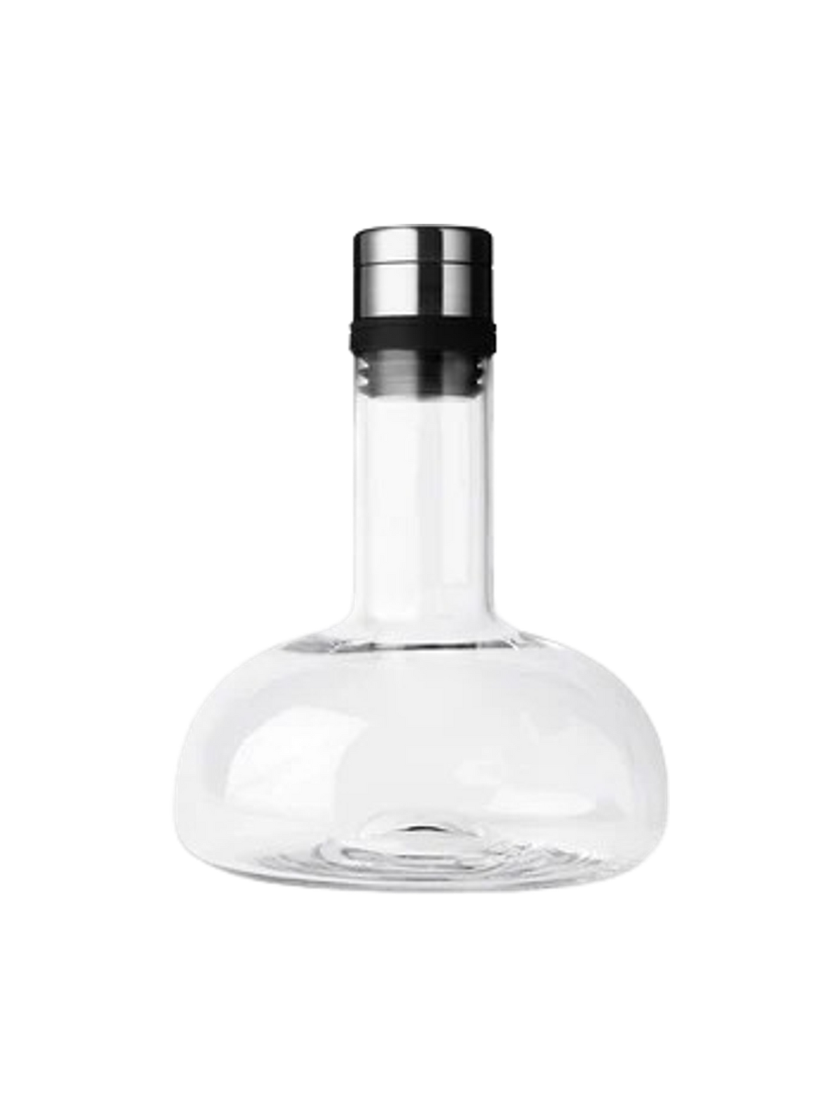 Wine Breather Carafe de Audo Copenhagen en Clear Glass, Steel Lid, Original – photo du produit