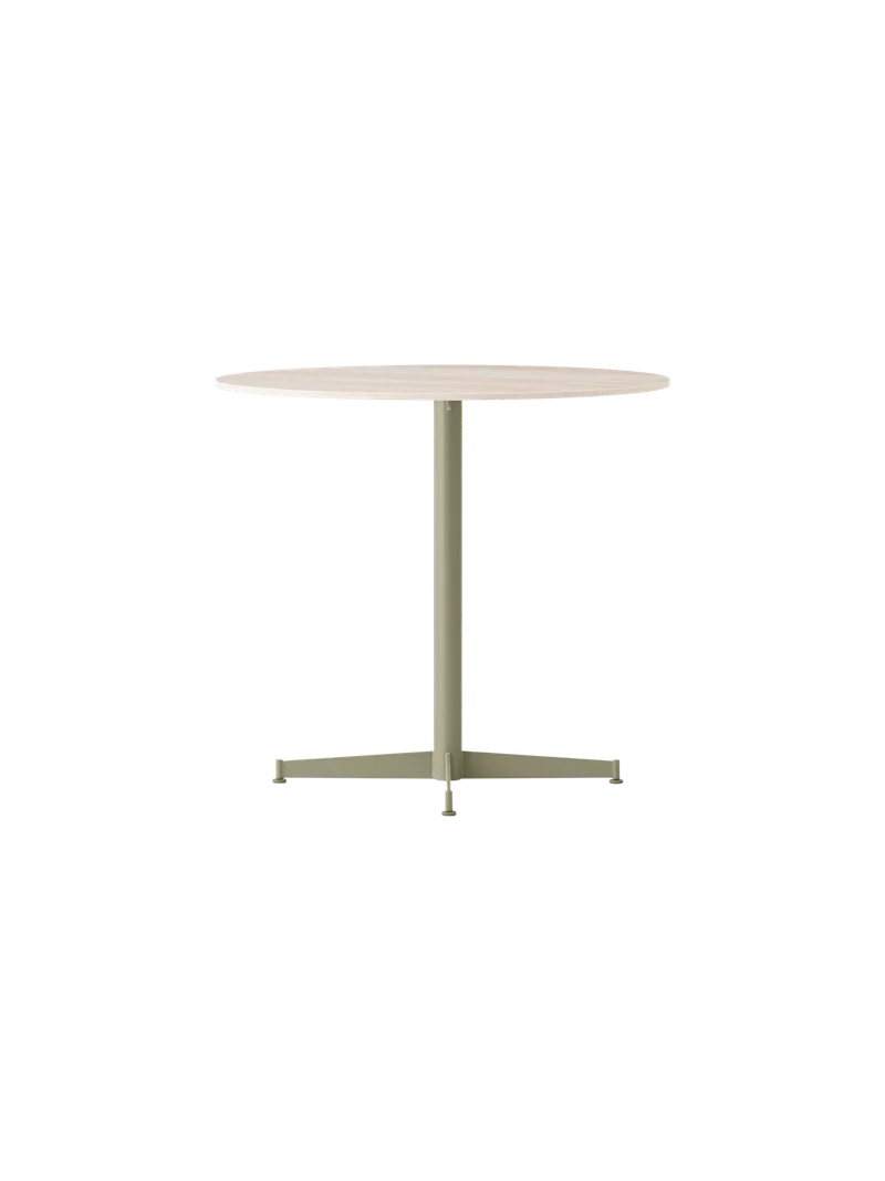Nook Dining Table van Audo Copenhagen in Ø80 cm, Ivory, Kunis Breccia Stone – productfoto 12 van 47