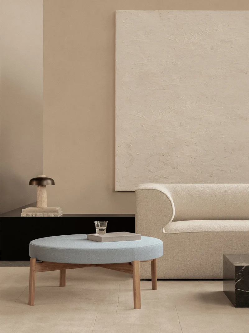 Passage Pouf by Audo Copenhagen in Natural Oak, Vidar 0723 – interior photo 1 of 7