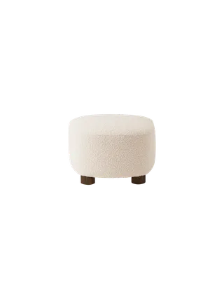 The Tired Man Ottoman by Audo Copenhagen in Natural Oak, Logan Flint, Textile – product photo 12 of 15