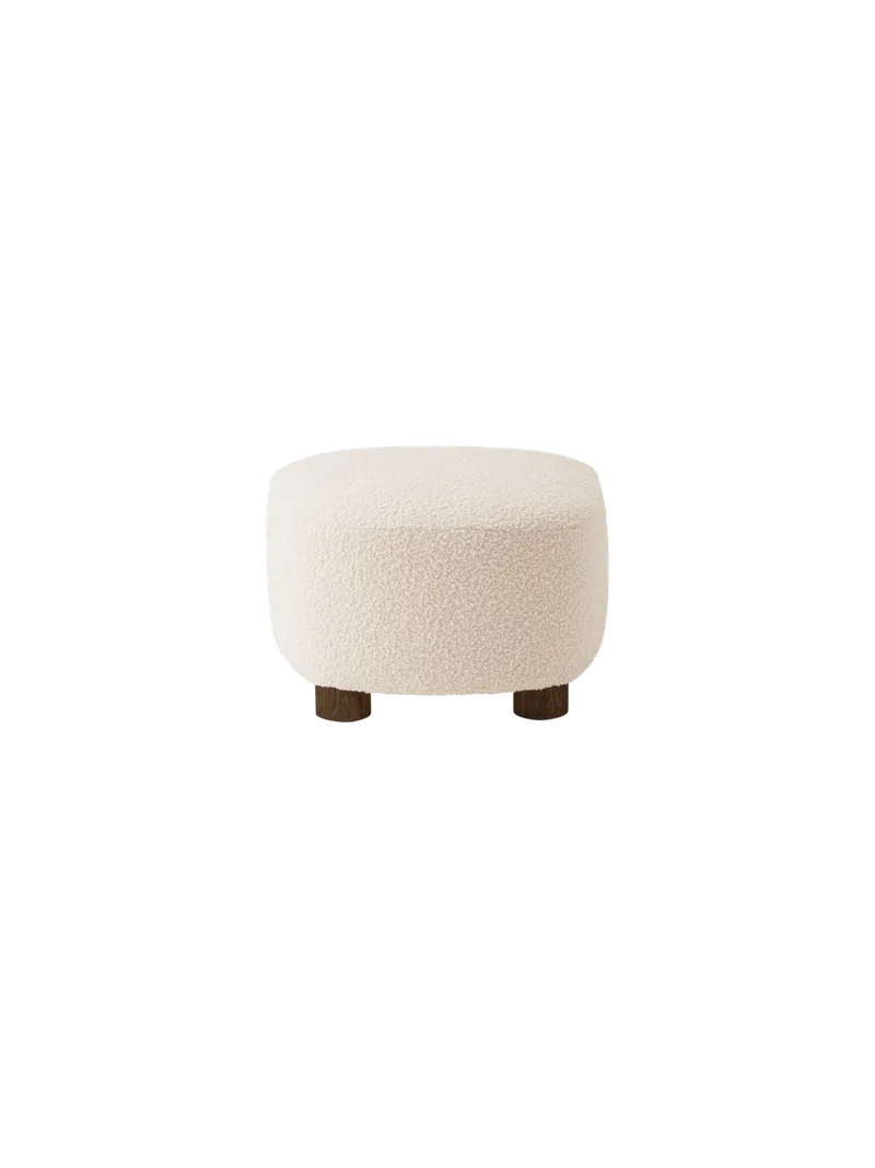 The Tired Man Ottoman by Audo Copenhagen in Natural Oak, Logan Flint, Textile – product photo 12 of 15