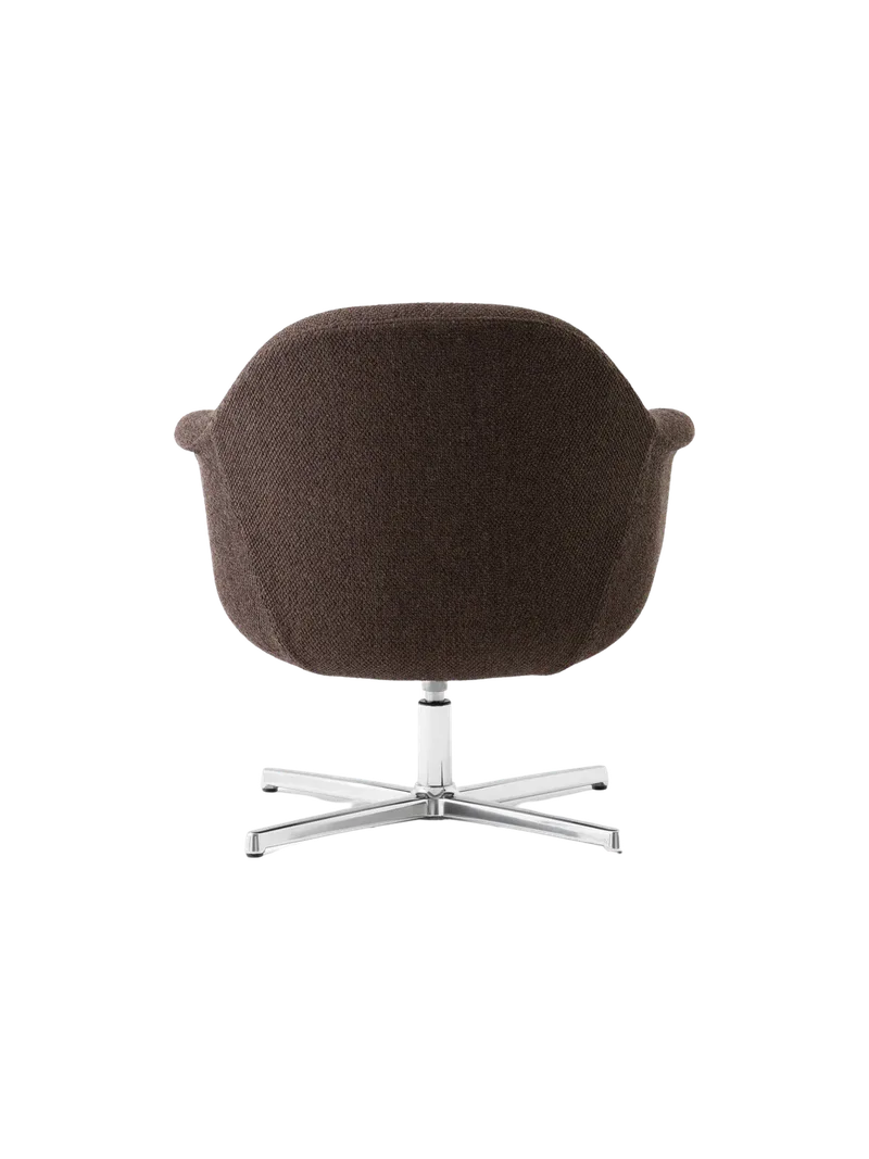 Harbour Lounge Chair, Star Base van Audo Copenhagen in Polished Aluminium, Baena 15, Swivel – productfoto 8 van 11