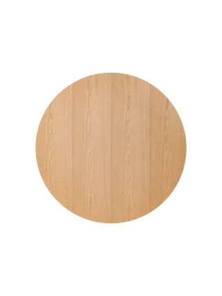 Puffin Dining Table de Audo Copenhagen en Ø120, Solid Oak, Round – photo du produit 5 sur 6
