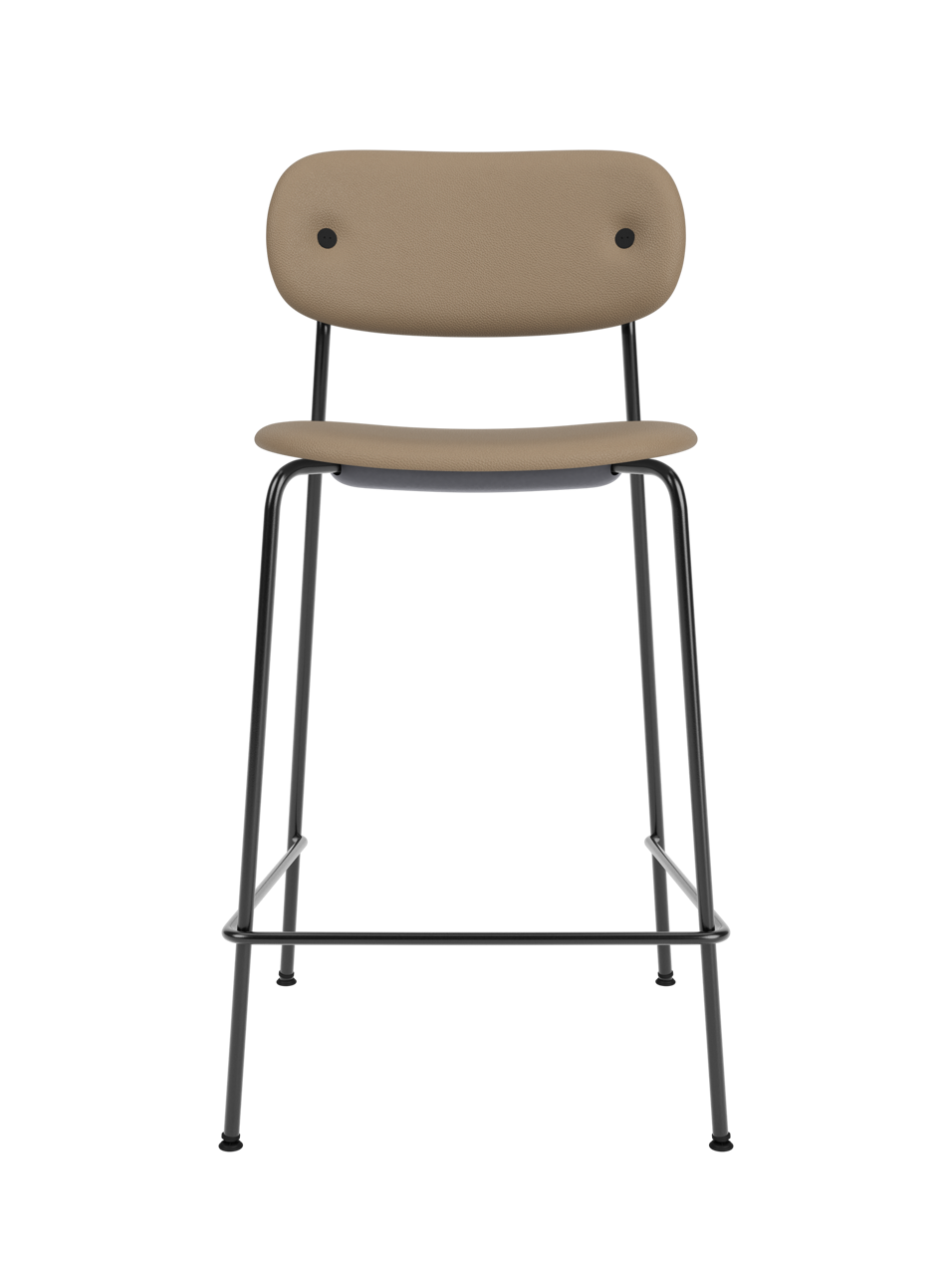 Co Counter Chair de Audo Copenhagen en Black Steel, Sierra 1611, Fully Upholstered – photo du produit