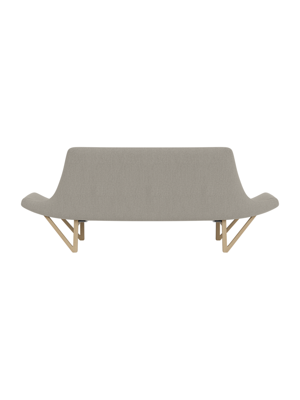 Pagode Sofa van Audo Copenhagen in Natural Oak, Re-wool 218 – productfoto