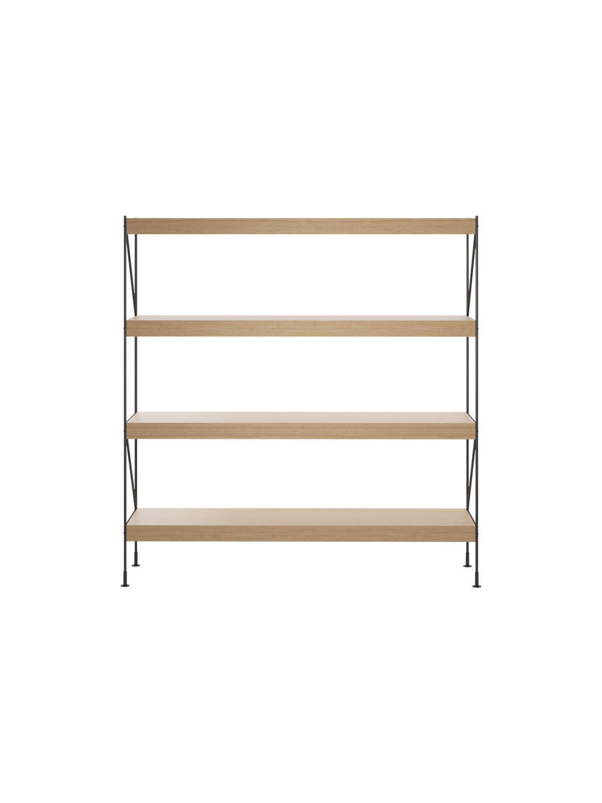 Zet Storage System by Audo Copenhagen in H158, Black, Natural Oak – product photo