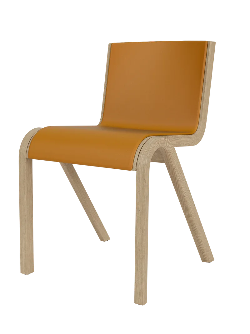 Ready Dining Chair de Audo Copenhagen en Red Stained Oak, Sierra 1001, Front Upholstered – photo du produit 13 sur 19