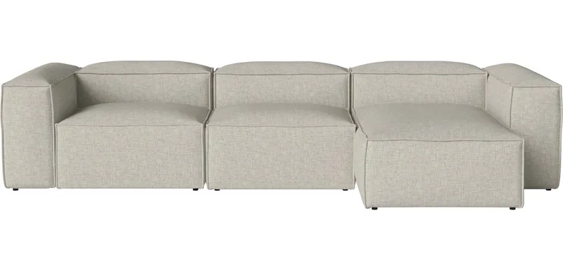Cosima 3 Modules diepte 100 cm m. chaise longue - rechts Cosima by BOLIA in Nantes – Soepel weefsel, Sand – product photo