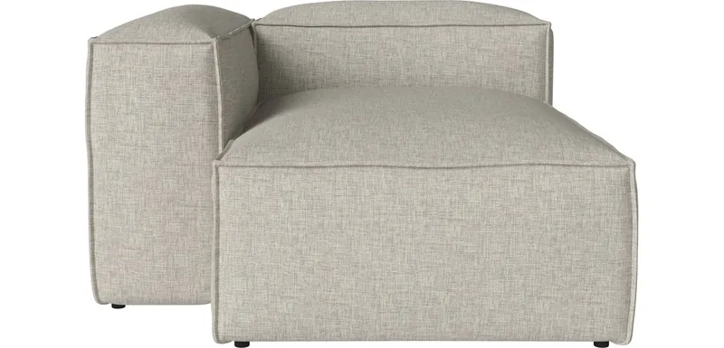 Cosima Kleine Chaise Longue diepte 120 cm - links Cosima by BOLIA in Nantes – Soepel weefsel, Sand – product photo