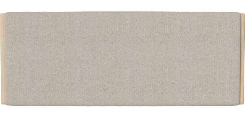 Haven Hoofdeinde 166 cm Haven van BOLIA in Memory – Bouclé en textuur, Beige, Geolied eiken, Massief – productfoto