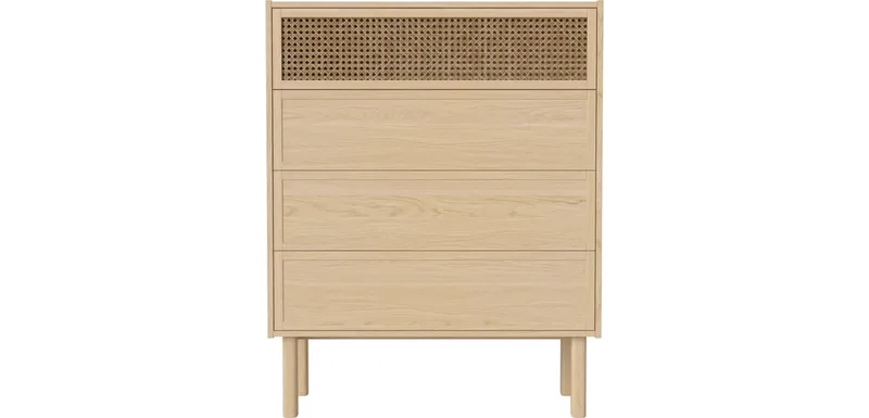 Cana Commode, H113 cm Cana von BOLIA in Witgepigmenteerd geolied eiken, fineer – Produktfoto
