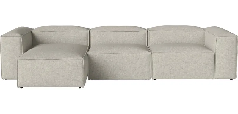 Cosima 3 Modules diepte 100 cm m. chaise longue - links Cosima by BOLIA in Nantes – Soepel weefsel, Sand – product photo