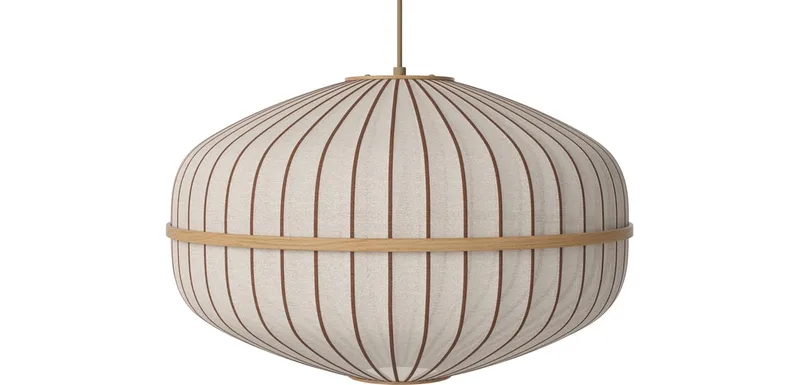 Lucén Hanglamp – Ellipse Lucén by BOLIA in Ø60 x H39 cm, Gelakt eiken – product photo