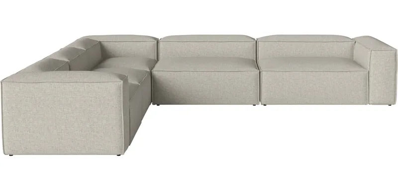 Cosima 5 Modules diepte 120/100 cm met combihoek - links Cosima by BOLIA in Nantes – Soepel weefsel, Sand – product photo