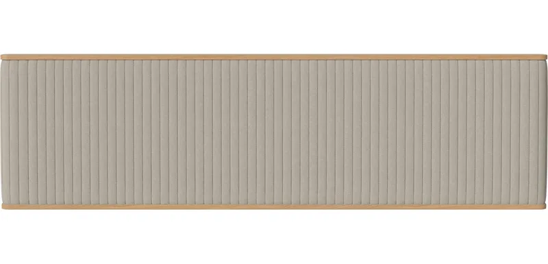 Rigato hoofdeinde Rigato by BOLIA in Soil – Soepel weefsel, Sand, 190 cm, Geolied eiken – product photo