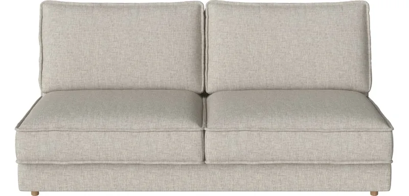 Noora 2,5-zits rugmodule 127 cm Noora van BOLIA in Nantes – Soepel weefsel, Sand, Geolied eiken, Massief – productfoto