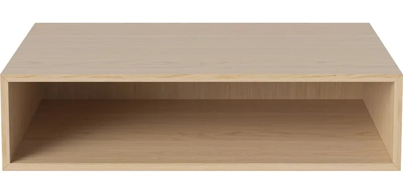 Case Kantoormodule - 80 x 20 cm Case by BOLIA in Witgepigmenteerd geolied eiken, fineer – product photo