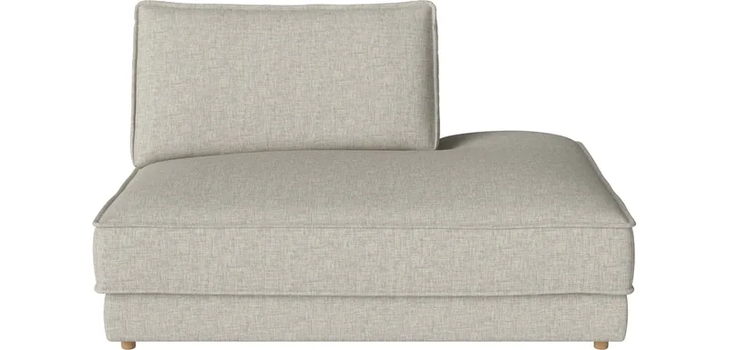 Noora Module m. open einde 140 x 107 cm - rechts Noora van BOLIA in Nantes – Soepel weefsel, Sand, Geolied eiken, Massief – productfoto