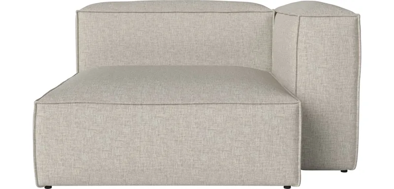 Cosima Nest grote chaise longue - rechts Cosima van BOLIA in Nantes – Soepel weefsel, Sand – productfoto