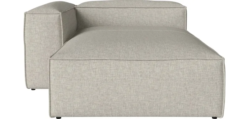 Cosima slaapbank chaise longue diepte 120 - links Cosima van BOLIA in Nantes – Soepel weefsel, Sand – productfoto