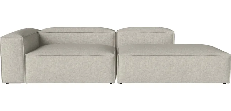 Cosima 2 Modules diepte 120 cm m. grote hoek - links - en open uiteinde - rechts Cosima von BOLIA in Nantes – Soepel weefsel, Sand – Produktfoto