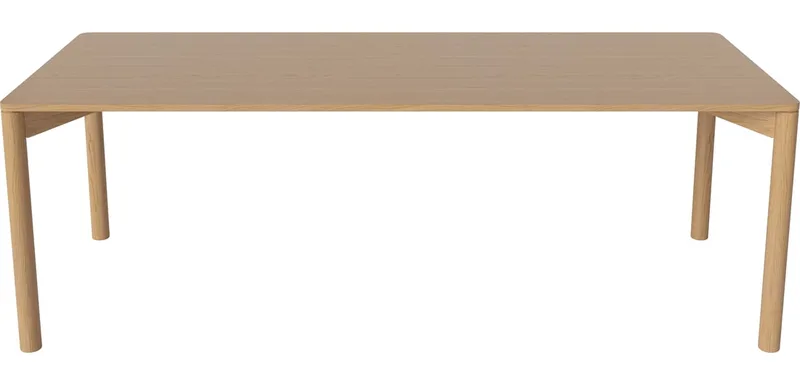 Pana Eettafel Pana von BOLIA in 220 cm, Geolied eiken, fineer, Geolied eiken, Massief – Produktfoto