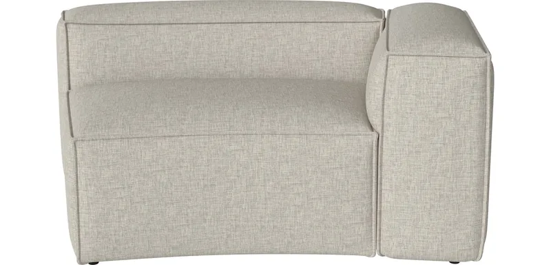 Cosima Curved 100 cm m. kleine hoek - rechts Cosima de BOLIA en Nantes – Soepel weefsel, Sand – photo du produit