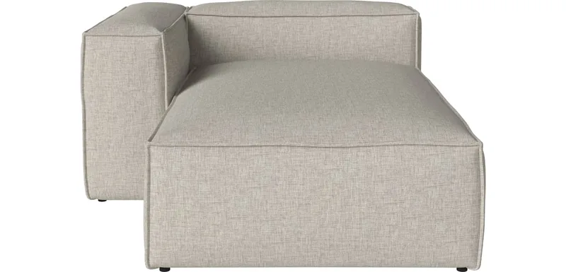 Cosima slaapbank chaise longue diepte 100 - links Cosima von BOLIA in Nantes – Soepel weefsel, Sand – Produktfoto