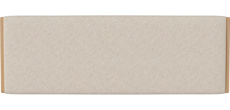 Haven Hoofdeinde 186 cm Haven von BOLIA in Monza – Bouclé en textuur, Beige, Geolied eiken, Massief – Produktfoto