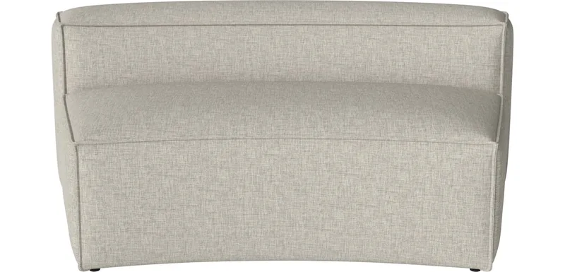 Cosima Curved grote rugmodule 100 cm Cosima by BOLIA in Nantes – Soepel weefsel, Sand – product photo