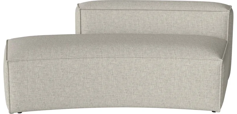 Cosima Curved module groot m. open einde 100 cm - links Cosima by BOLIA in Nantes – Soepel weefsel, Sand – product photo