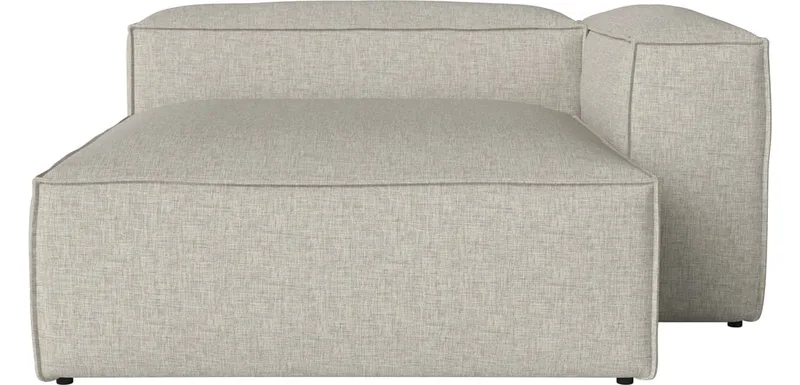 Cosima Grote Chaise Longue diepte 100 cm - rechts Cosima by BOLIA in Nantes – Soepel weefsel, Sand – product photo