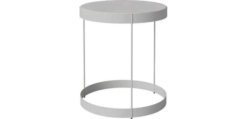 Drum tuin salontafel Ø40 x H45 cm Drum Outdoor by BOLIA in Grijs beton, Grijsgelakt staal – product photo