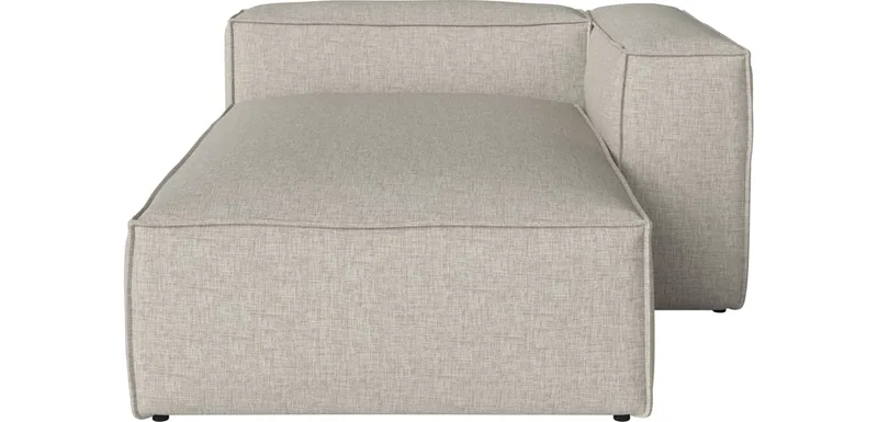 Cosima slaapbank chaise longue diepte 100 - rechts Cosima by BOLIA in Nantes – Soepel weefsel, Sand – product photo