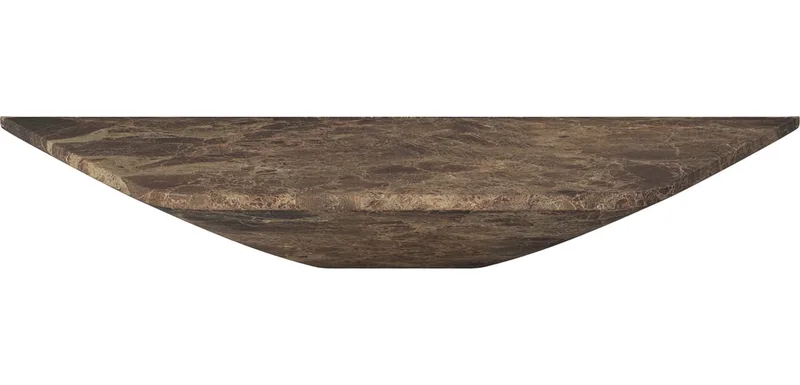 Falka Plank - steen - 50 cm Falka by BOLIA in Bruin marmer, 50 × 22 cm – product photo