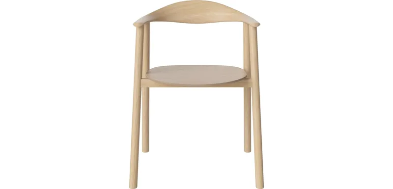 Swing Eetkamerstoel Swing by BOLIA in Witgepigmenteerd geolied eiken, fineer, Witgepigmenteerd geolied eiken, Massief – product photo