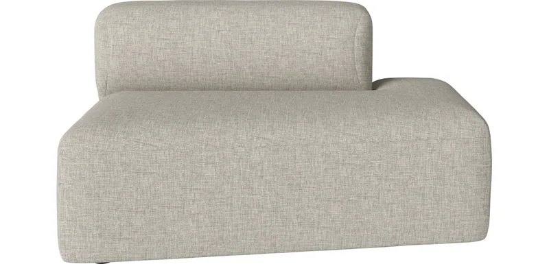 Angle Chaise Longue - rechts Angle von BOLIA in Nantes – Soepel weefsel, Sand – Produktfoto