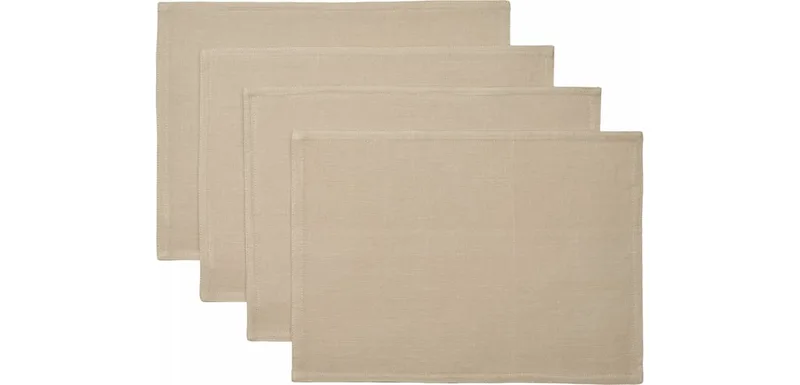 Soft Dine Placemat - 4 stuks Soft Dine van BOLIA in Sand – productfoto