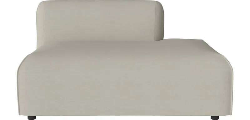 Arke tuinbank module met open eind 130 x 95 cm - rechts Arke Outdoor von BOLIA in Brezza – Stof voor buitenshuis, Sand – Produktfoto