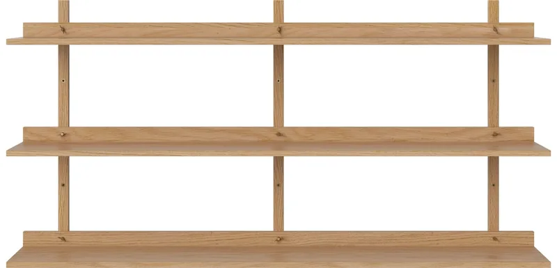Kari Plankensysteem voor aan de muur - 82 x 157 Kari van BOLIA in Geolied eiken, fineer – sfeerfoto