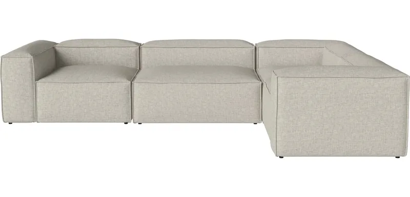 Cosima 4 Modules diepte 120/100 cm m. combihoek - rechts Cosima by BOLIA in Nantes – Soepel weefsel, Sand – product photo