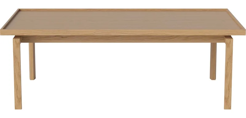 Elton Salontafel 122 x 62 cm Elton van BOLIA in Geolied eiken, fineer, 42 cm – productfoto