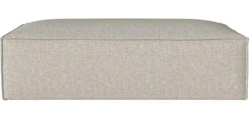 Cosima poef met opbergplekken 73 x 153 cm Cosima by BOLIA in Nantes – Soepel weefsel, Sand – product photo