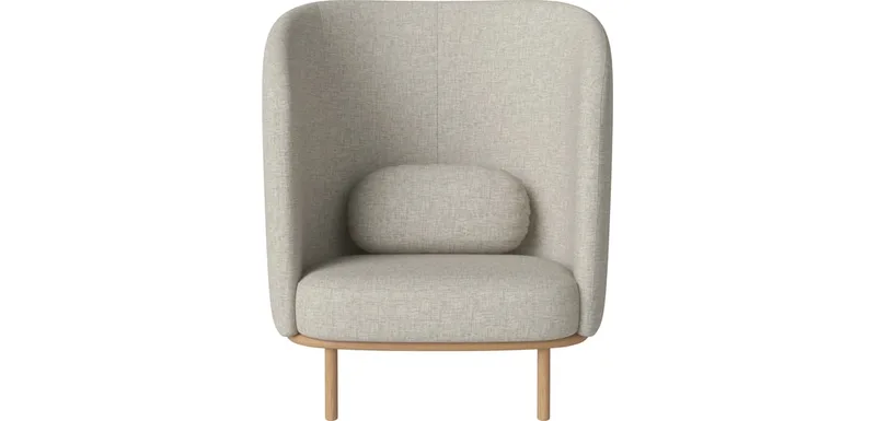 Fuuga Nest Fauteuil Fuuga van BOLIA in Nantes – Soepel weefsel, Sand, Geolied eiken, Massief – productfoto