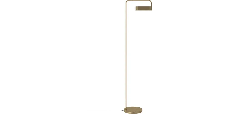 Scribe Vloerlamp Scribe von BOLIA in Mat antiek vermessingd ijzer – Produktfoto